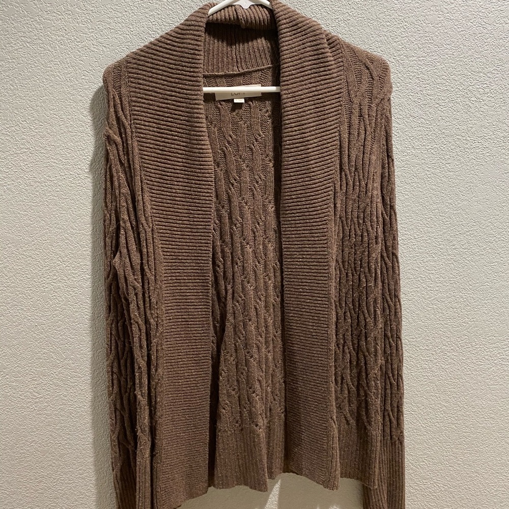 Brown Loft cardigan